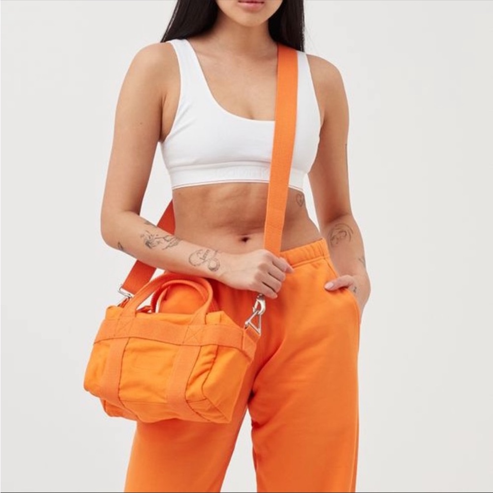 ISO HERON PRESTON FOR CALVIN KLEIN SMALL ORANGE TOTE BAG